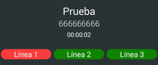  llamada conextada en la app voip para android