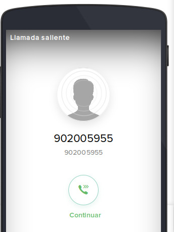 llamadas salientes