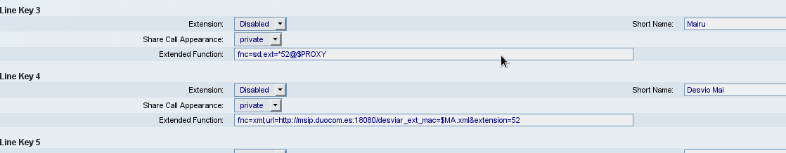 programar las extensiones del cisco