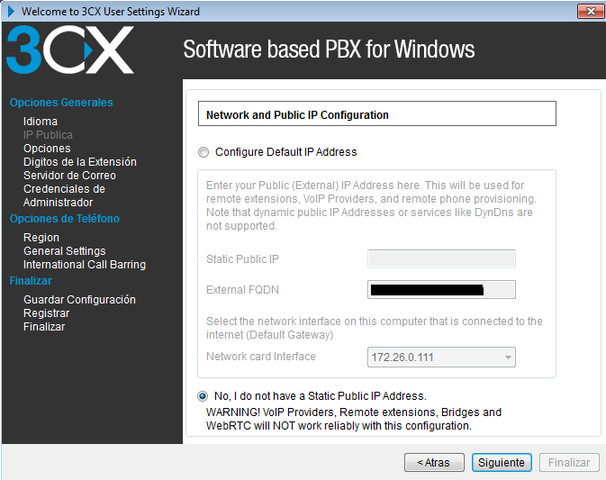 asistente segundo paso del 3cx