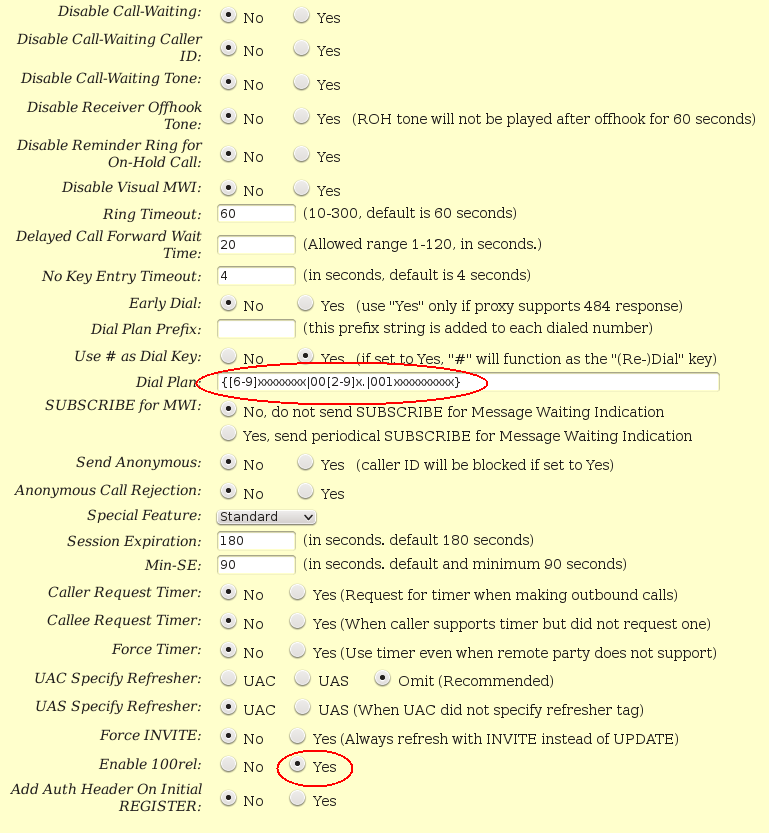 puertos fxs adaptador voip granstream